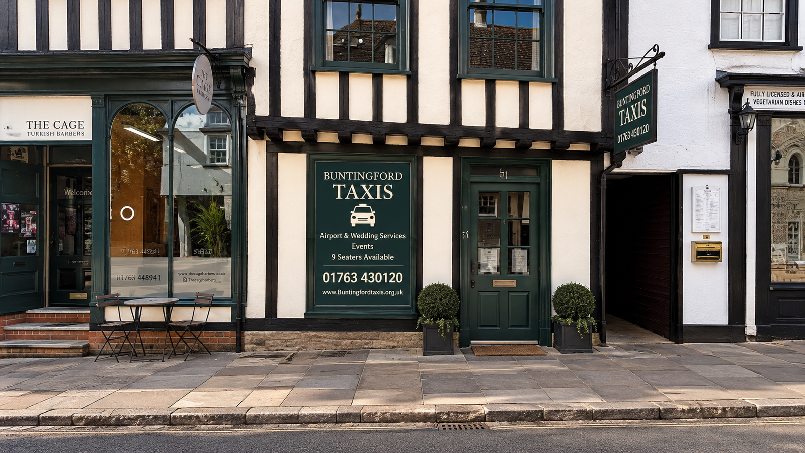 Buntingford Taxis Historic Storefront